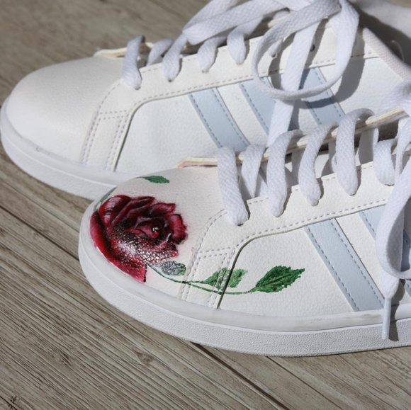 NWOT Adidas - Hand Painted Size 8.5 - Picture 2 of 2